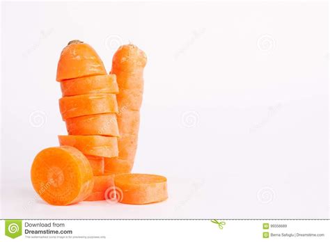 Carrot Slices on a White Background Stock Image - Image of ripe, background: 99356689