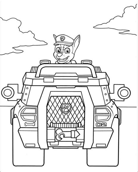 Get This Kids Printable Paw Patrol Coloring Pages Chase - 67391