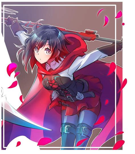 Ruby in her Vol 7 outfit. | RWBY | Rwby, Rwby anime, Rwby characters