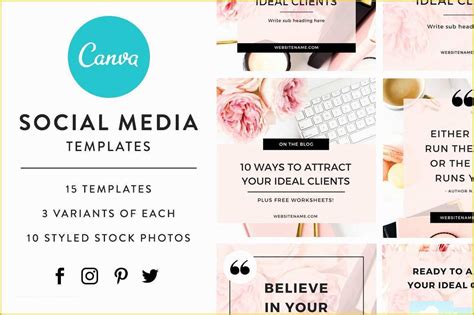 Social Media Templates Free Of Canva social Media Templates Bluchic ...