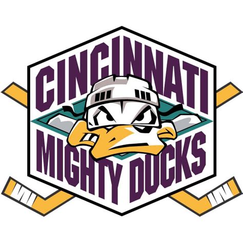 Cincinnati mighty ducks logo Royalty Free Stock SVG Vector