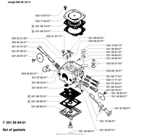 Husqvarna 254 (1998-03) Parts Diagram for Carburetor Assembly Walbro ...