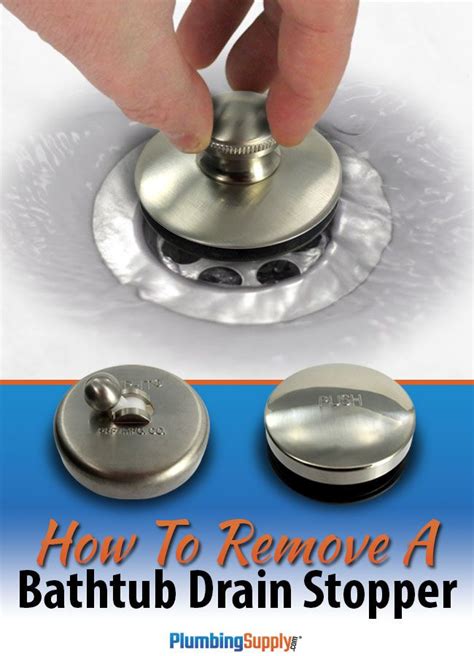 How to Remove a Bathtub Drain Stopper | Bathtub drain stopper, Bathtub ...