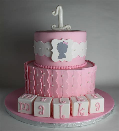 Silhouette First Birthday Cake | Lil' Miss Cakes