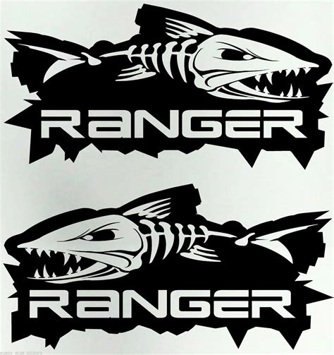 Aliexpress.com : Buy Car Styling For RANGER 4x4 FISH ute PAIR Big 300mm Fishing Boat Stickers ...