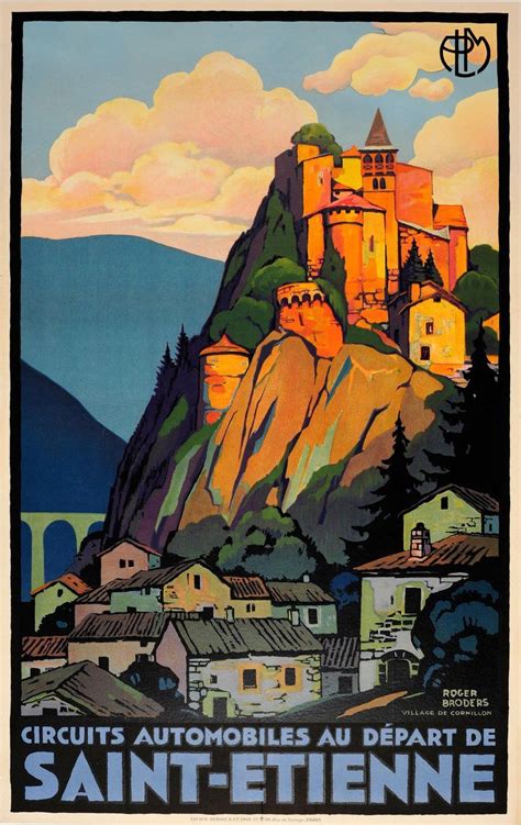 Roger Broders - Original Vintage PLM Railway Travel Poster By Broders ...