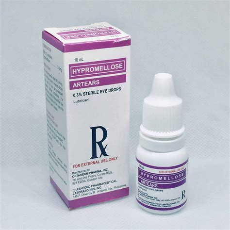 ARTEARS Sterile Eye Drops - Optaderm Pharma Inc.