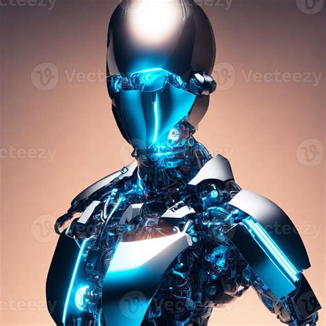 futuristic bio cyborg android mechanic human , generative art by A.I ...