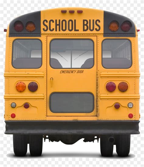 Bus Back Cutout - Back Of School Bus - Full Size PNG Clipart Images Download