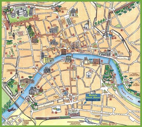 Pisa tourist map | Florence tourist map, Tourist map, Italy trip planning