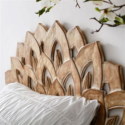 Wood Carved Faux Headboard | PBteen