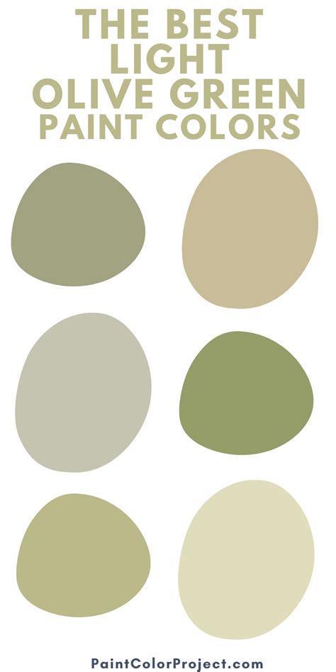 The best light olive green paint colors - The Paint Color Project