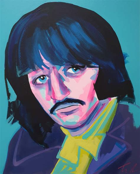 Tim Fowler - Ringo - Ringo Starr, The Beatles, Pop Art, Acrylic, Enamel ...