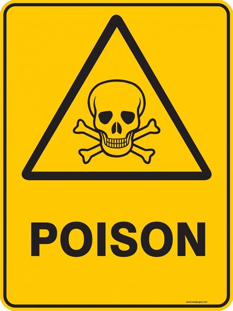 Warning Sign - POISON - Property Signs