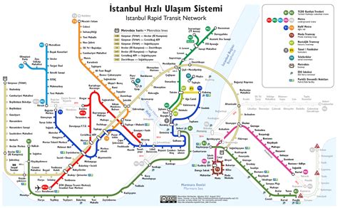 Istanbul's Rapid Transit Network | Harita, Ulaşım, Istanbul