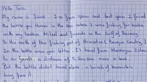 Maine Girl’s Message in a Bottle Found by Fisherman in Spain 2 Years Later - ABC News