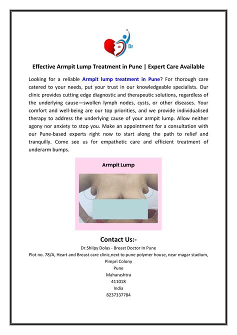 PPT - Effective Armpit Lump Treatment in Pune Expert Care Available ...