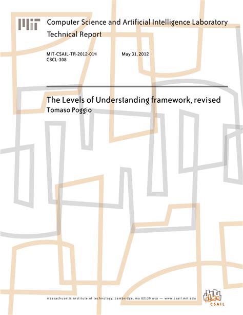 (PDF) The Levels of Understanding Framework, Revised