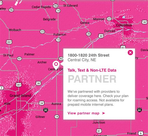 New coverage map now shows Partner LTE coverage