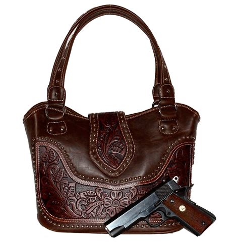 Concealed Carry Tooled Purse by Montana West | Trendy purses, Concealed carry handbags ...