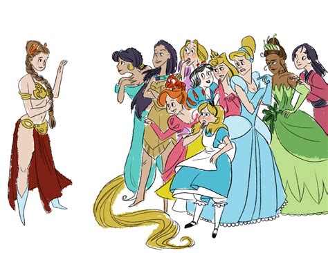 Princess Leia Meets the Disney Princesses — GeekTyrant