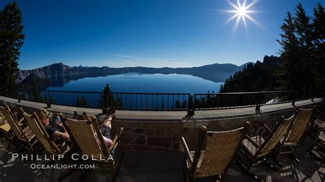 View from Crater Lake Lodge, Crater Lake National Park, Oregon