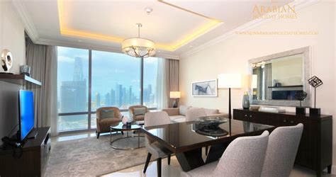 Luxury Apartment with Burj Khalifa View - Address Fountain Views - New Arabian Holiday Homes