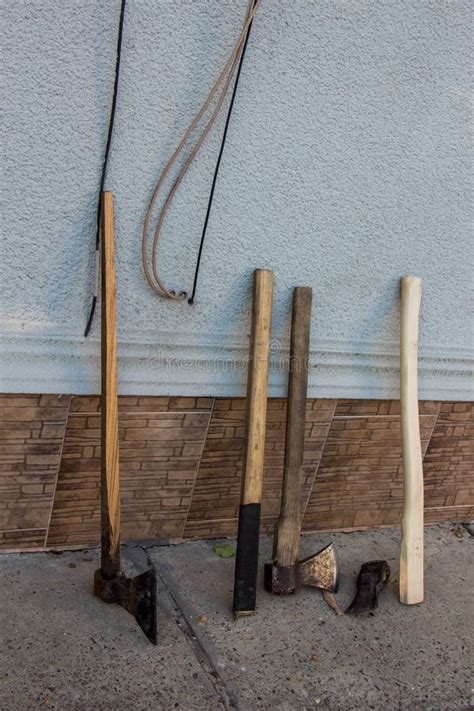 Ax and ax handle. stock image. Image of garden, tools - 128688629