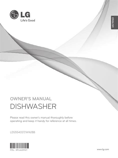 Dishwasher Manual | PDF | Dishwasher | Manufactured Goods