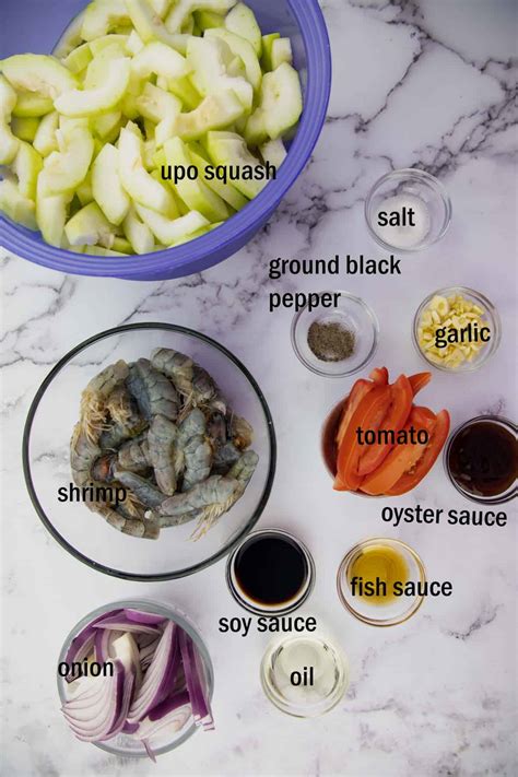 Ginisang Upo (Sautéed Opo Squash with Shrimp) - Seaside Recipes