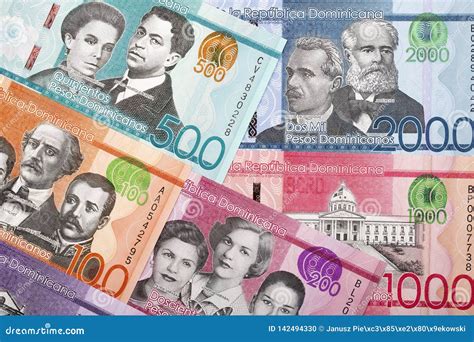 Dominican Pesos a Background Stock Photo - Image of exchange, money ...