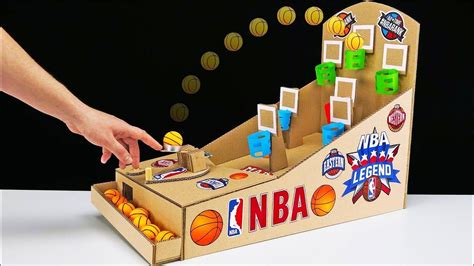 DIY Amazing NBA Basketball Board Game from Cardboard - YouTube | Diy ...