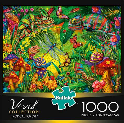 Buffalo Games Vivid Collection Tropical Forest 1000 Piece Puzzle – The ...