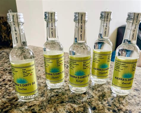 Custom Tequila Bottle Label multiple Colors | Etsy