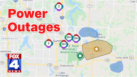 Kansas City Power Outage Map - Table Rock Lake Map