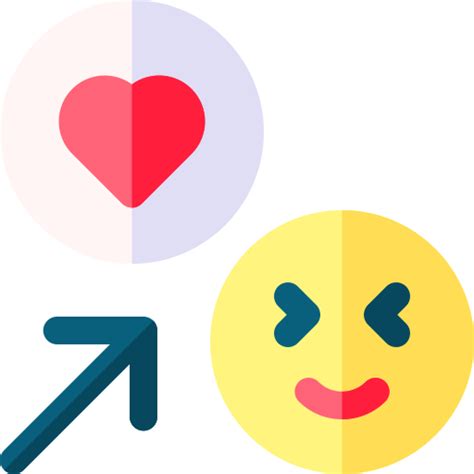 Facebook reactions Basic Rounded Flat icon