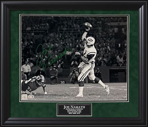 Joe Namath Autograph Photo 23x27 Beckett Authentication - New England ...