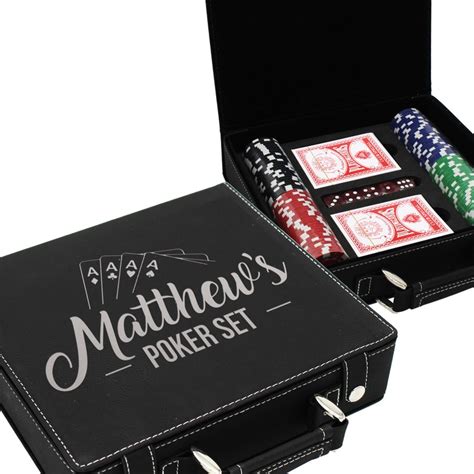 Poker Set Poker Player Gifts Personalized Poker Chip Set - Etsy