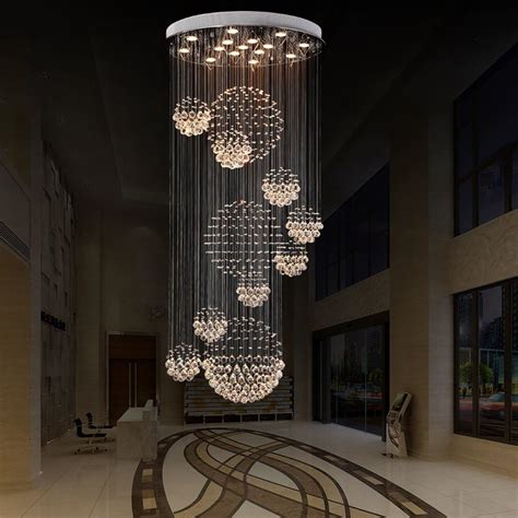 HJR-Pendant Lights Led Chandelier Modern Duplex Stairs Chandeliers ...