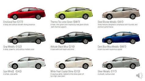 2016 Toyota Prius Colors | Toyota prius, Prius, Toyota