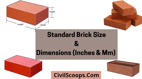 Standard Brick Size & Dimensions (Inches & MM) – Civil Scoops