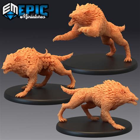 Warg, Epic Miniature, Dungeon and Dragons, RPG, Dnd, Pathfinder ...