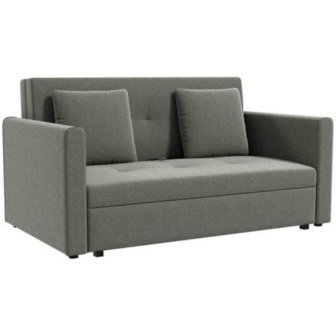 Homcom Convertible 2 Seater Sofa Bed With 2 Cushions Storage For Living ...