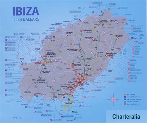 Navigational routes Ibiza Formentera