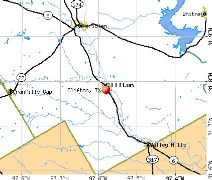 Clifton, Texas (TX 76634) profile: population, maps, real estate, averages, homes, statistics ...