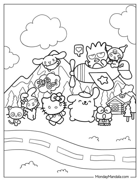 68 Hello Kitty Coloring Pages (Free PDF Printables) | Hello kitty colouring pages, Hello kitty ...