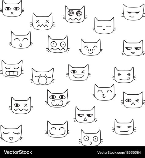 Cute Cat Outline Images - Cat's Blog