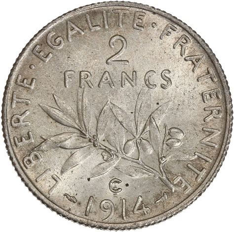 Francia. Third Republic (1870-1940). 2 Francs 1914-C - Catawiki