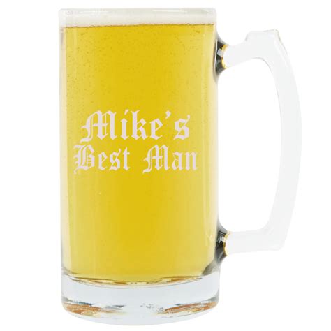 Personalized Beer Mug 25oz