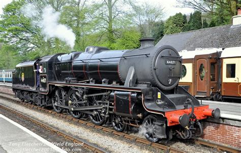 44871 Stanier Black 5 | Steam engine trains, Steam locomotive, Steam train photo